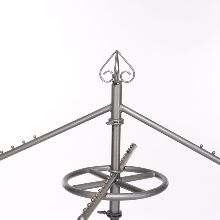 Vintage Adjustable Metal Clothing Display Rack 20thC