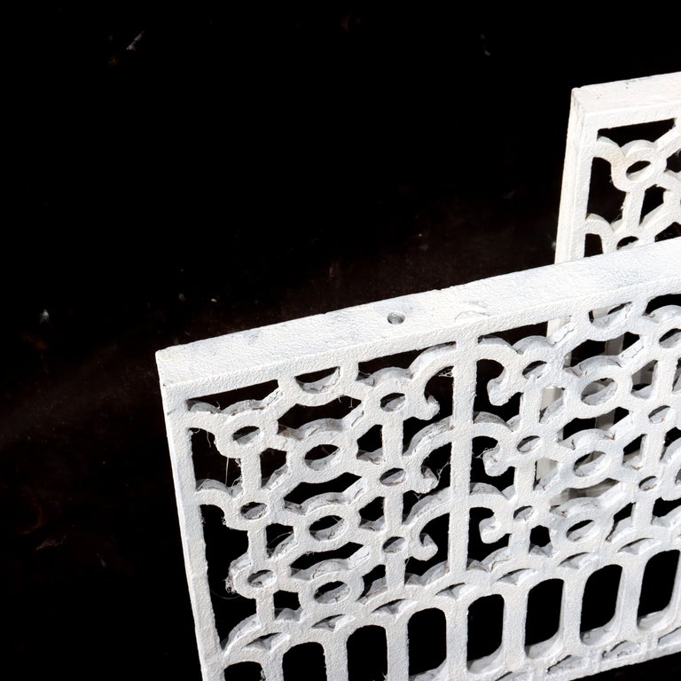 Pair Of Antique Cast Iron Grates C1900