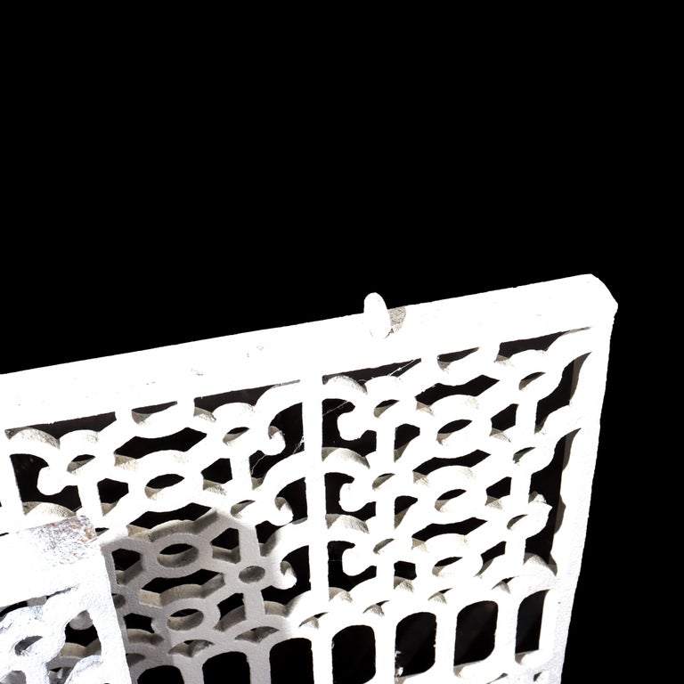 Pair Of Antique Cast Iron Grates C1900