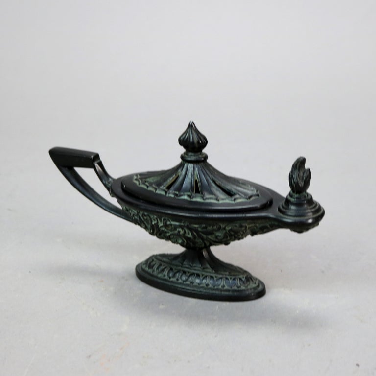 Antique Asian Cast Bronze Censor Lamp C1920