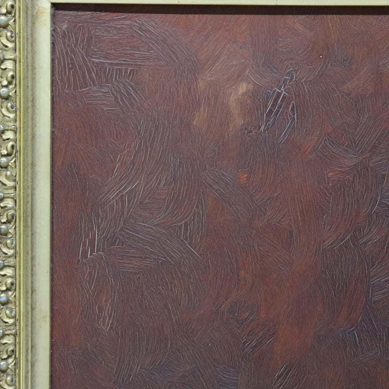 Gilt Framed Oil On Canvas Music Themed Painting With Banjo By M. Morris C1886