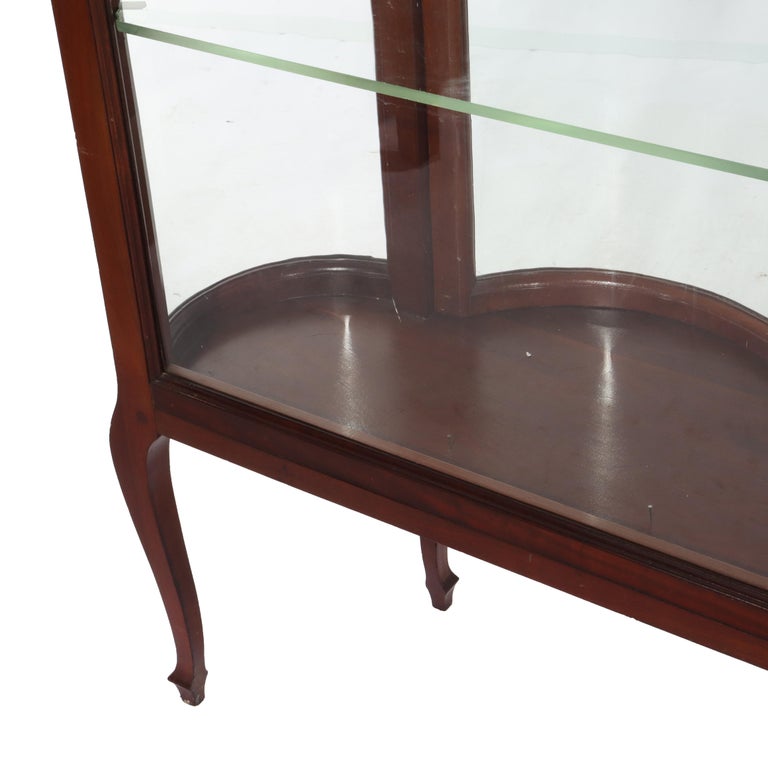 Antique RJ Horner Inlaid Mahogany & Marquetry Vitrine 19thC