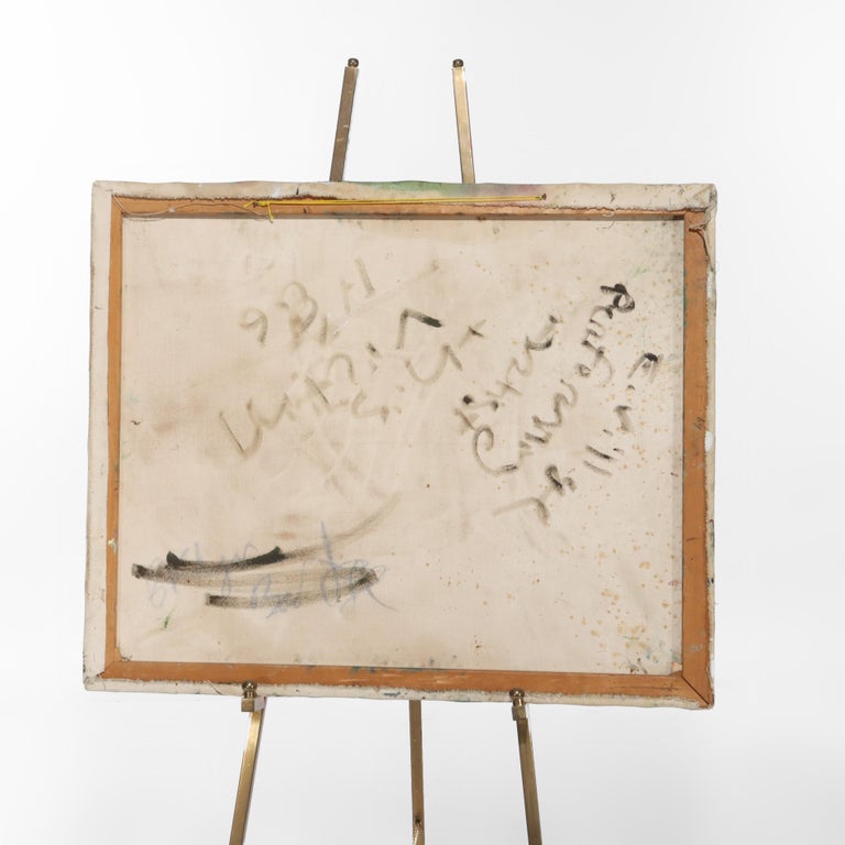 Abstract Expressionist Oil On Canvas Painting “This Victim” By East Village 1986