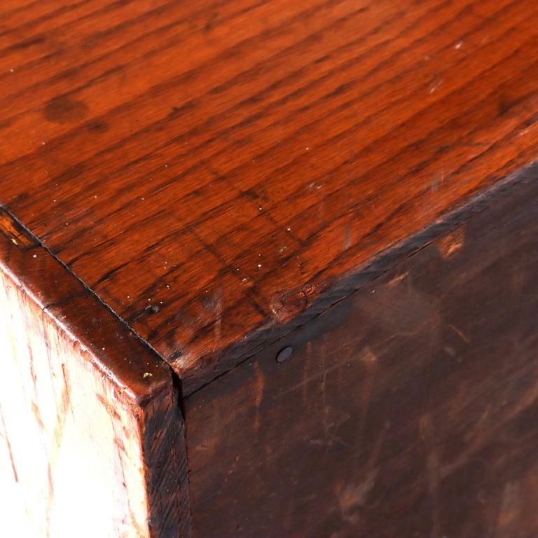 Antique Oak Roll Front Cabinet C1920