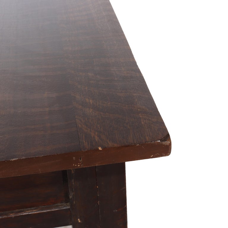 Antique Grand Rapids Chair Co. Arts & Crafts Mission Oak Library Table C1920