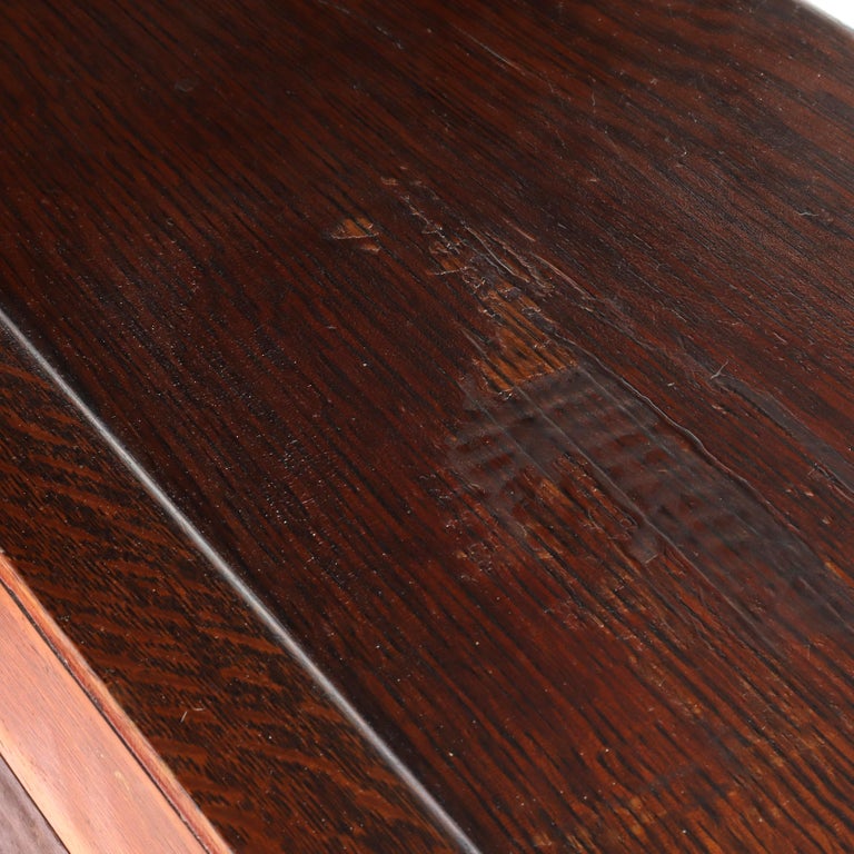 Antique Globe Wernicke Oak Four Stack Barrister Bookcase Signed C1920