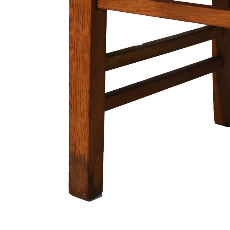 Antique Limbert Arts & Crafts Oak Desk Chair C1920