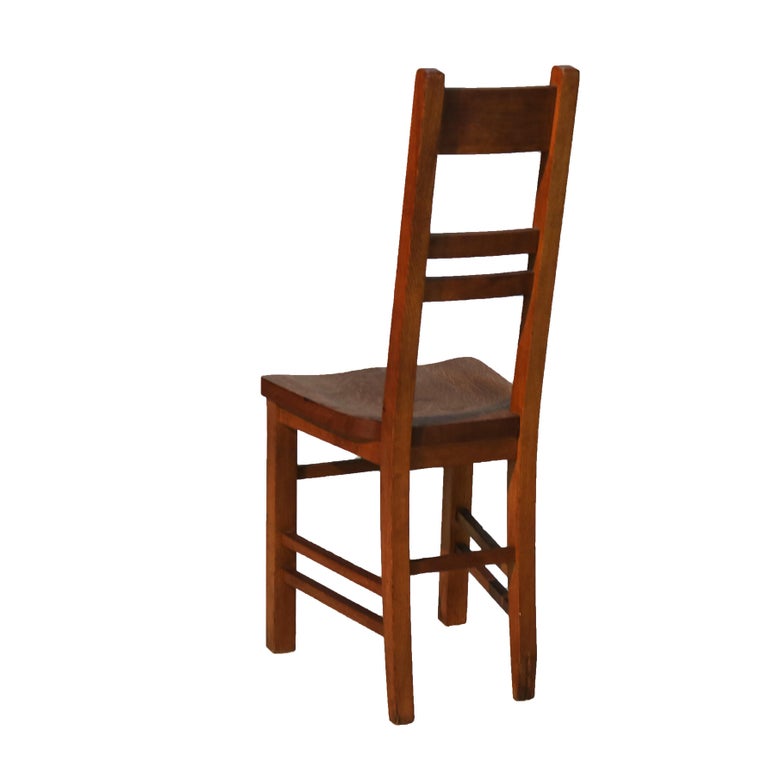 Antique Limbert Arts & Crafts Oak Desk Chair C1920