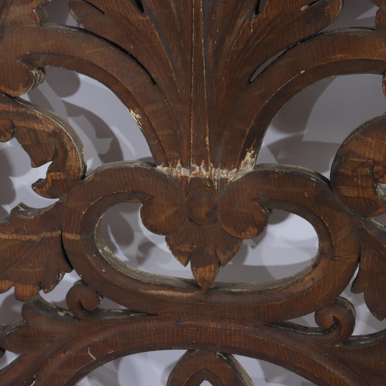 Vintage Carved Wood Architectural Grates 20thC