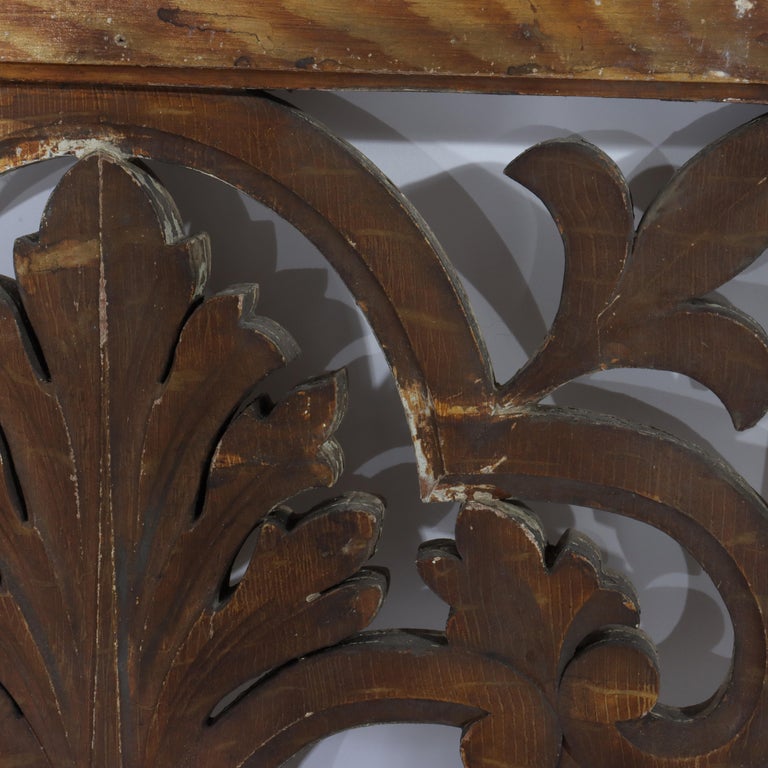Vintage Carved Wood Architectural Grates 20thC