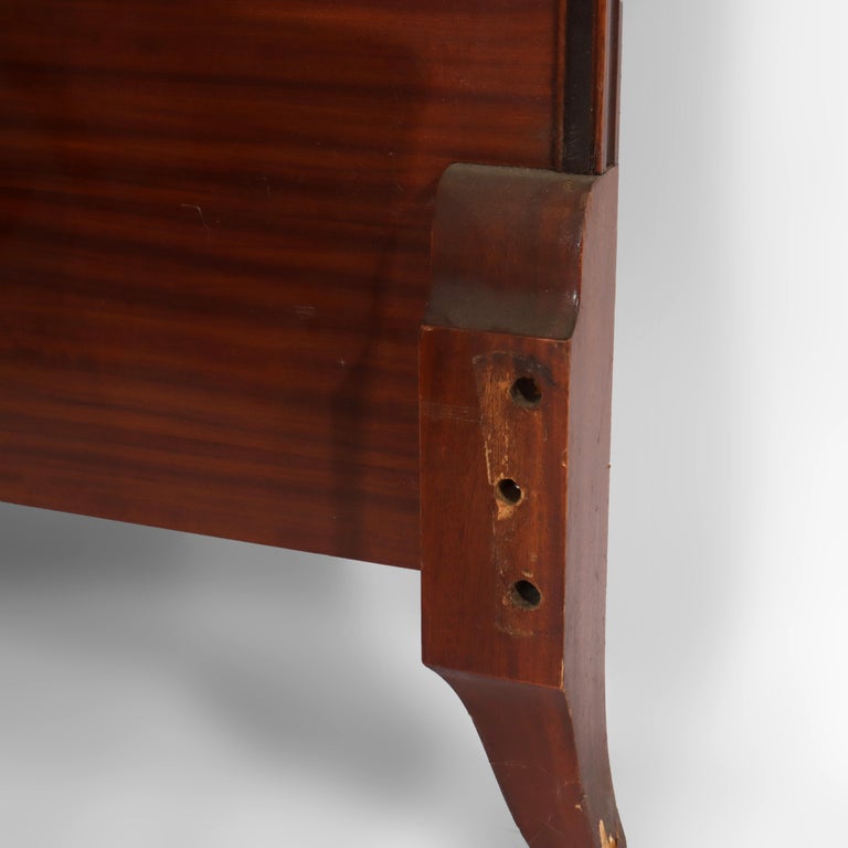 Antique Satinwood Adams Style Head & Foot Boards c1930