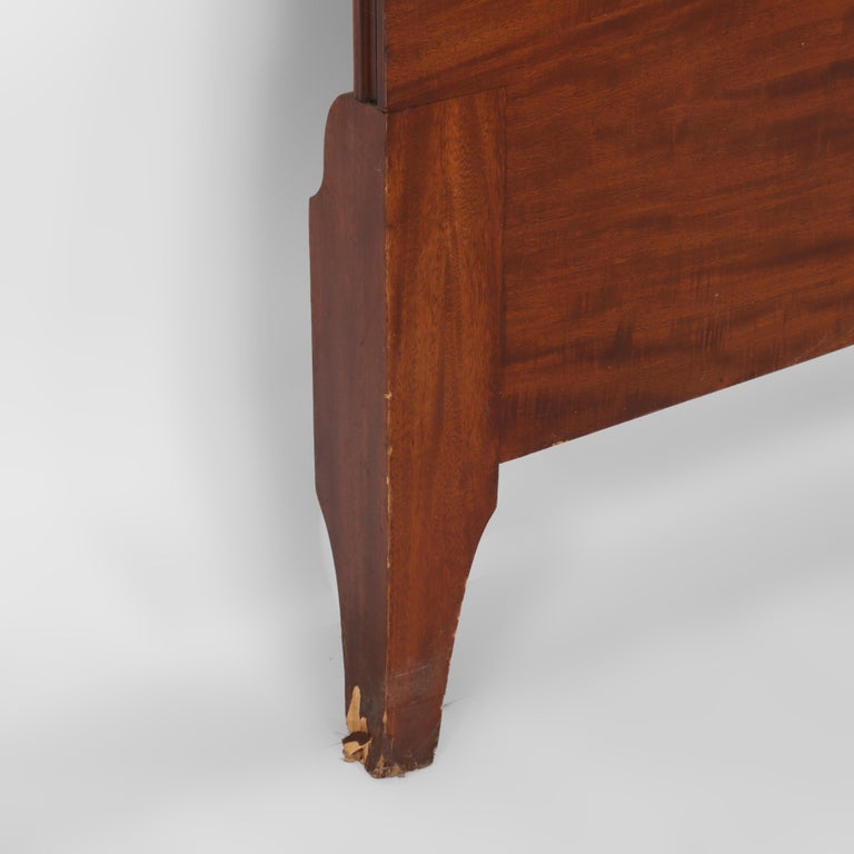 Antique Satinwood Adams Style Head & Foot Boards c1930