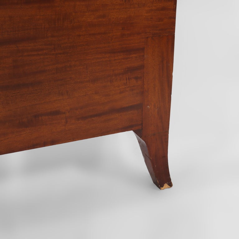 Antique Satinwood Adams Style Head & Foot Boards c1930