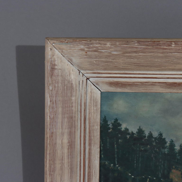 Vintage Oil on Board Painting “Oregon Coast” by Bernice Stanbro C1940