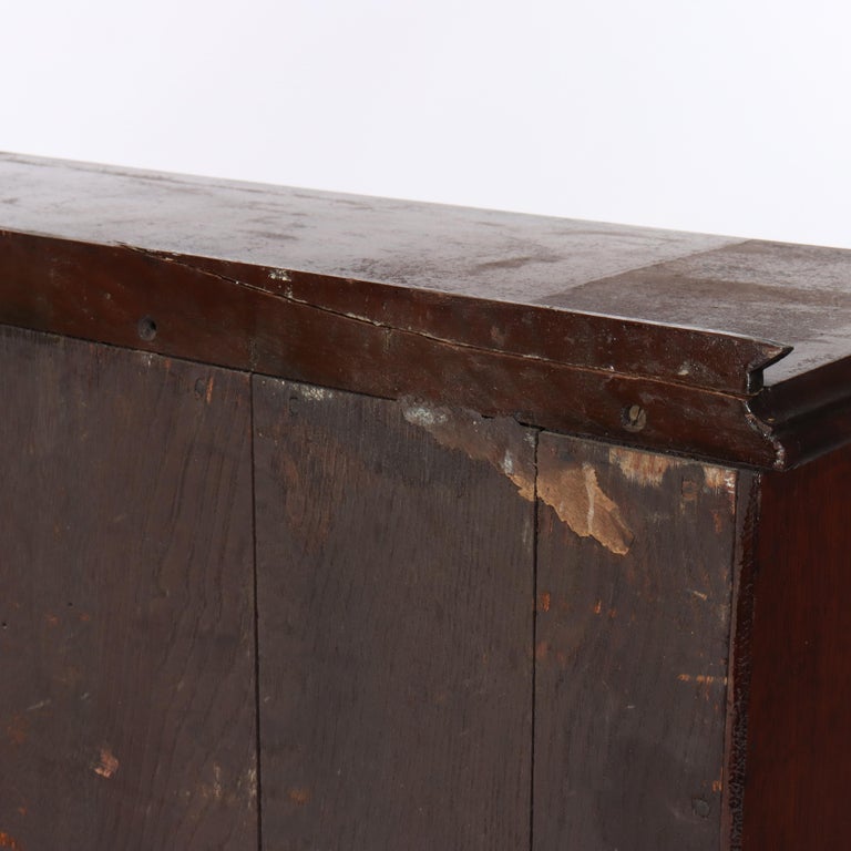 Antique Victorian Walnut Drop Front Desk C1880