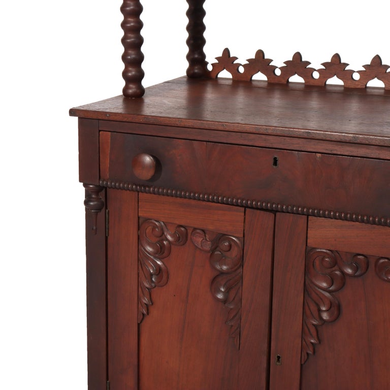 Antique Victorian Walnut 2-Shelf Server Etagere C1880