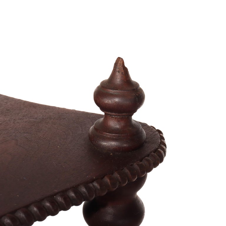 Antique Victorian Walnut 2-Shelf Server Etagere C1880