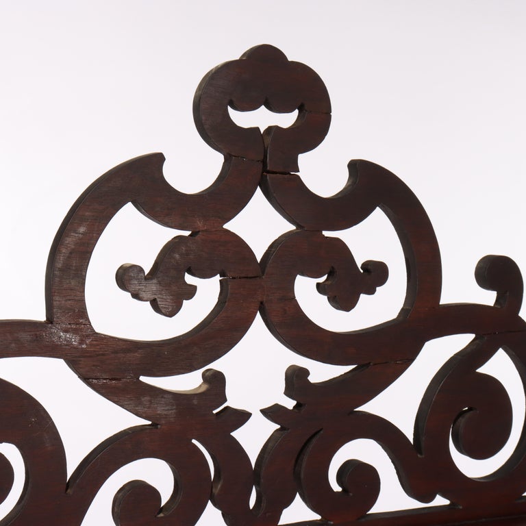 Antique Victorian Walnut & Burl Etagere Server C1880
