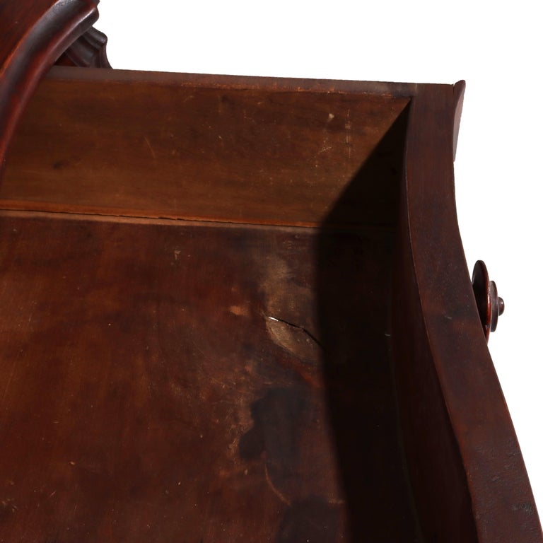Antique Victorian Walnut & Burl Etagere Server C1880
