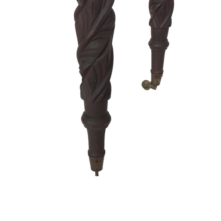 Antique Sheraton Carved Mahogany Drop Leaf Table C1830