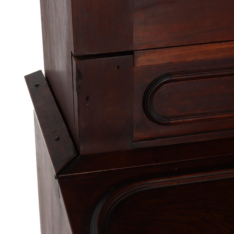 Antique Eastlake Victorian Walnut Secretary Desk C1880