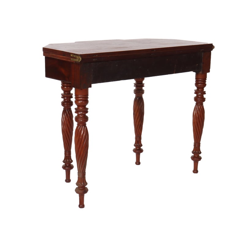 Antique Sheraton Mahogany Card Table C1830
