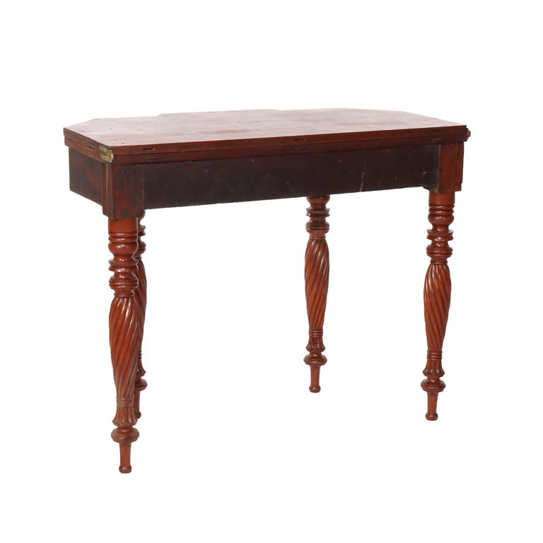 Antique Sheraton Mahogany Card Table C1830