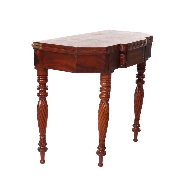 Antique Sheraton Mahogany Card Table C1830
