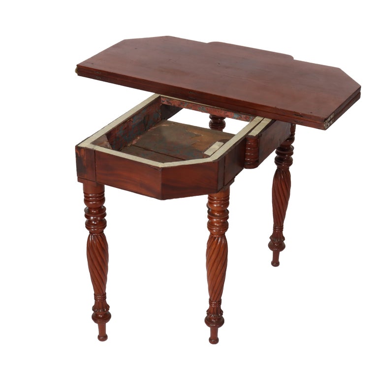 Antique Sheraton Mahogany Card Table C1830