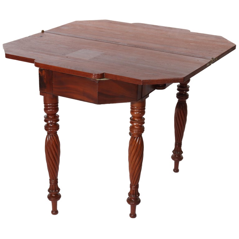 Antique Sheraton Mahogany Card Table C1830