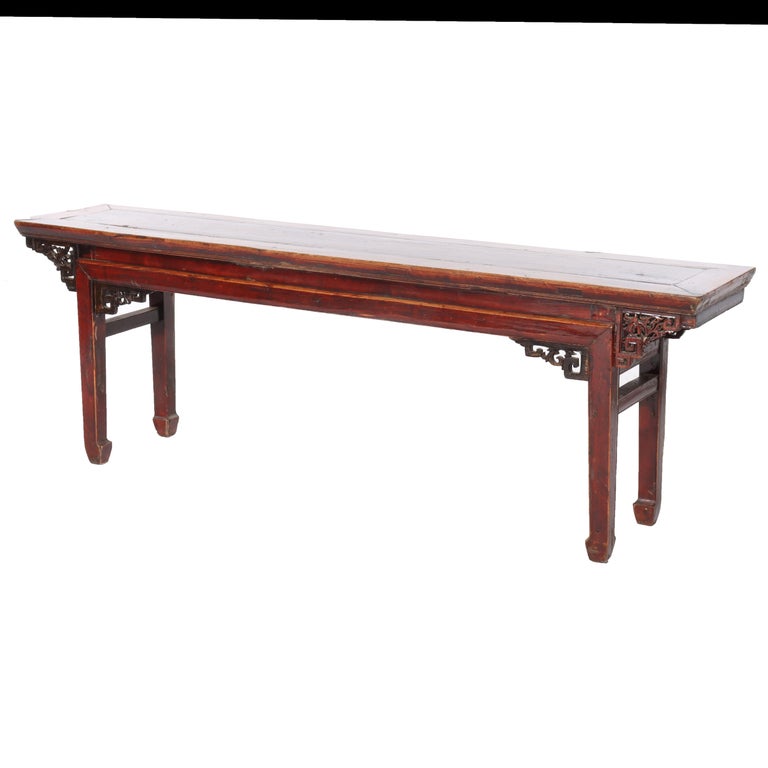 Antique Chinese Carved Rosewood Low Table C1920