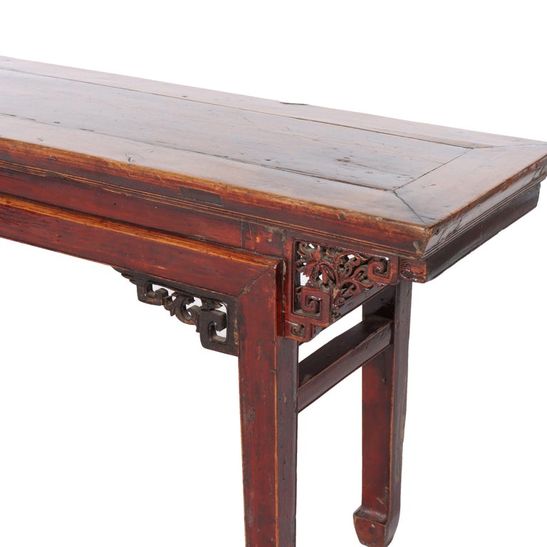 Antique Chinese Carved Rosewood Low Table C1920