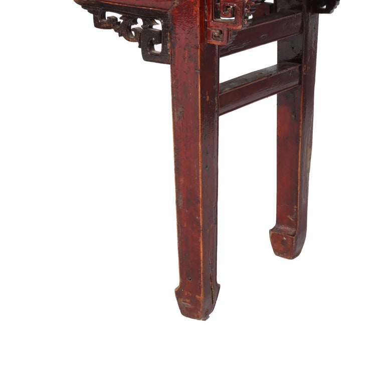 Antique Chinese Carved Rosewood Low Table C1920