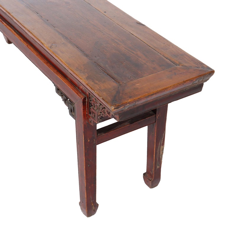 Antique Chinese Carved Rosewood Low Table C1920