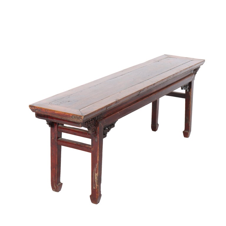 Antique Chinese Carved Rosewood Low Table C1920