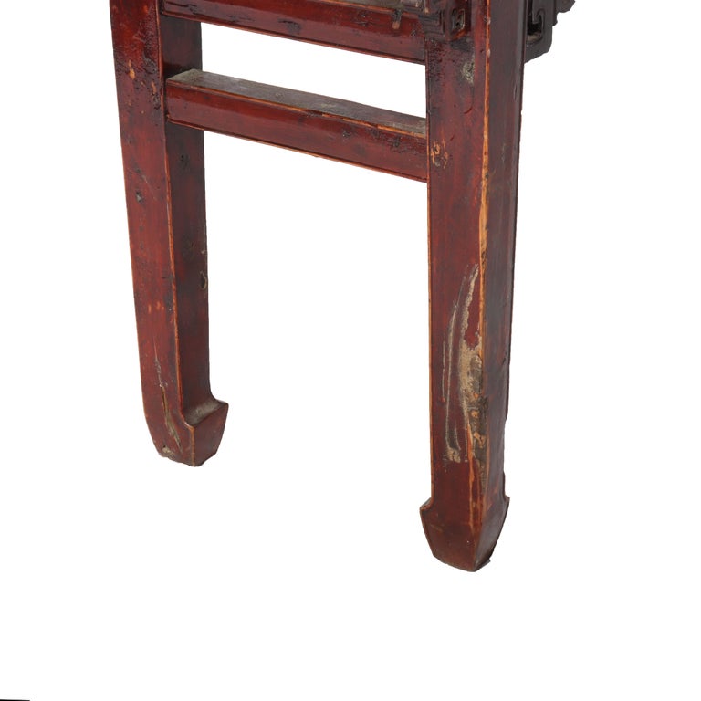 Antique Chinese Carved Rosewood Low Table C1920