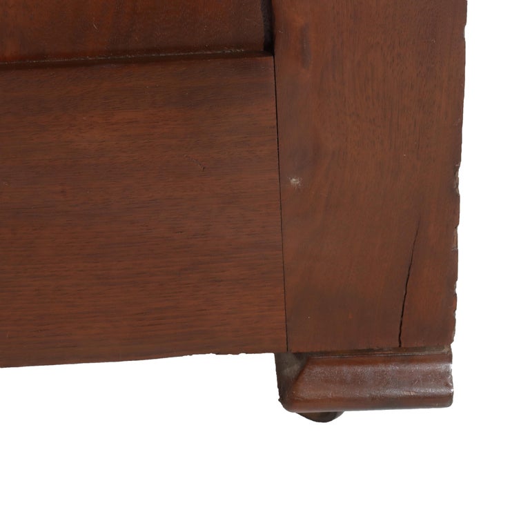 Antique Eastlake Chip Carved Walnut Three Drawer Washstand C1890