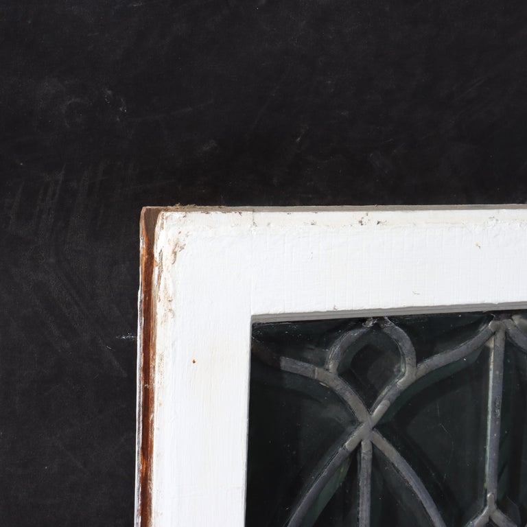 Antique Arts & Crafts Beveled Leaded & Beveled Glass Window C1920