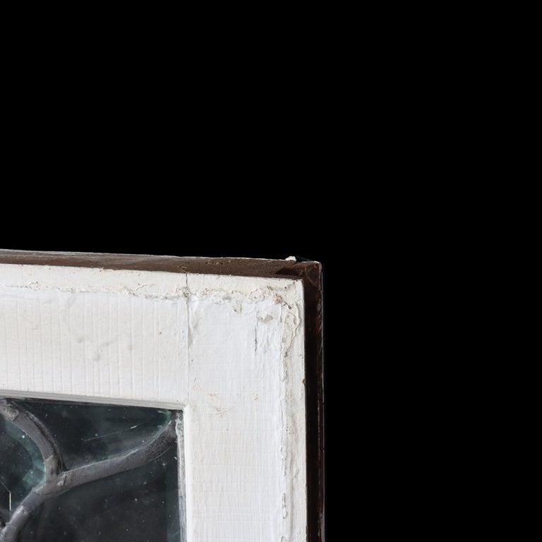 Antique Arts & Crafts Beveled Leaded & Beveled Glass Window C1920
