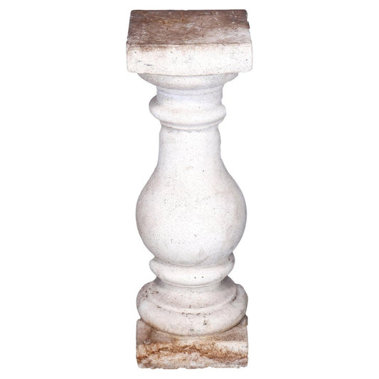 Classical Cast Hard Stone Balustrade Sculpture or Plant Display Pedestal 20th C
