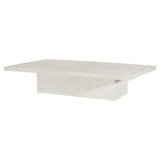 Mid Century Modern Cast Hardstone Indoor/Outdoor Cocktail Table w/Fossils 20thC