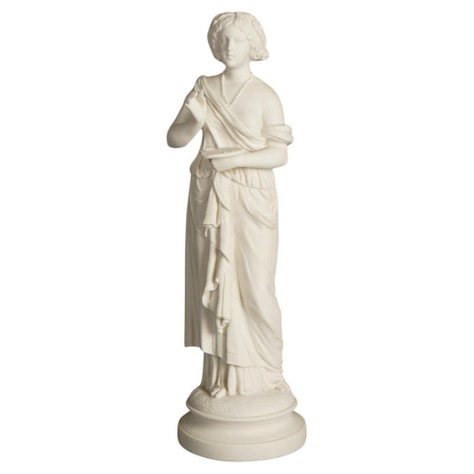Antique Neoclassical Bisque Porcelain Figure of a Classical Woman C1850