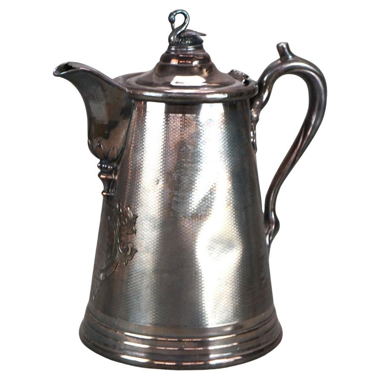 Antique Rogers and Bro Silver Plated Insulated Water Pitcher C1890