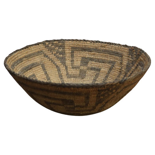 Antique Native American Indian Southwest Navajo Woven Reed Basket C1900