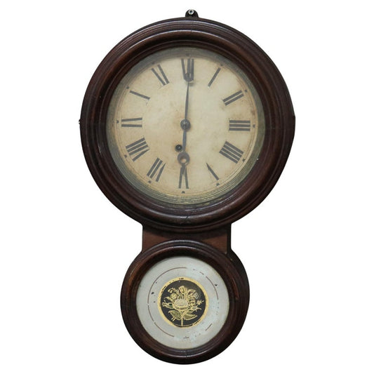Antique E. Ingraham & Co. Rosewood Figure Eight Wall Clock C1881