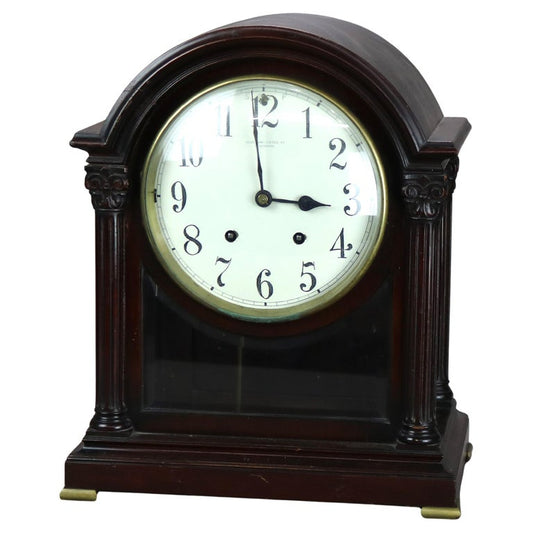 Antique Bailey, Banks and Biddle Neoclassical Mahogany Bracket Clock C1910