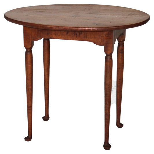 Early 18thC Antique Queen Anne Tiger Maple Serving Stand C1770