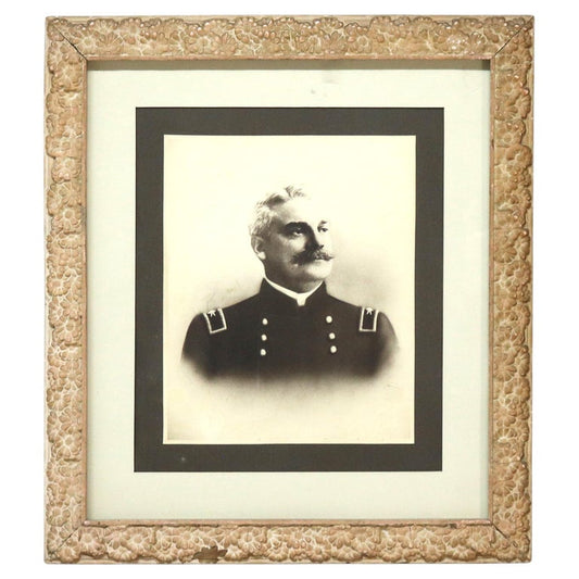 Antique Photograph of Man in Military Uniform, Framed, C1860