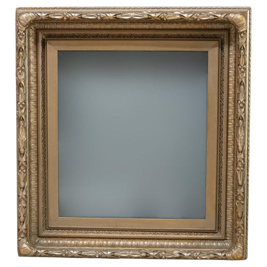 Antique Carved Gilt Wood Frame With Glass C1900