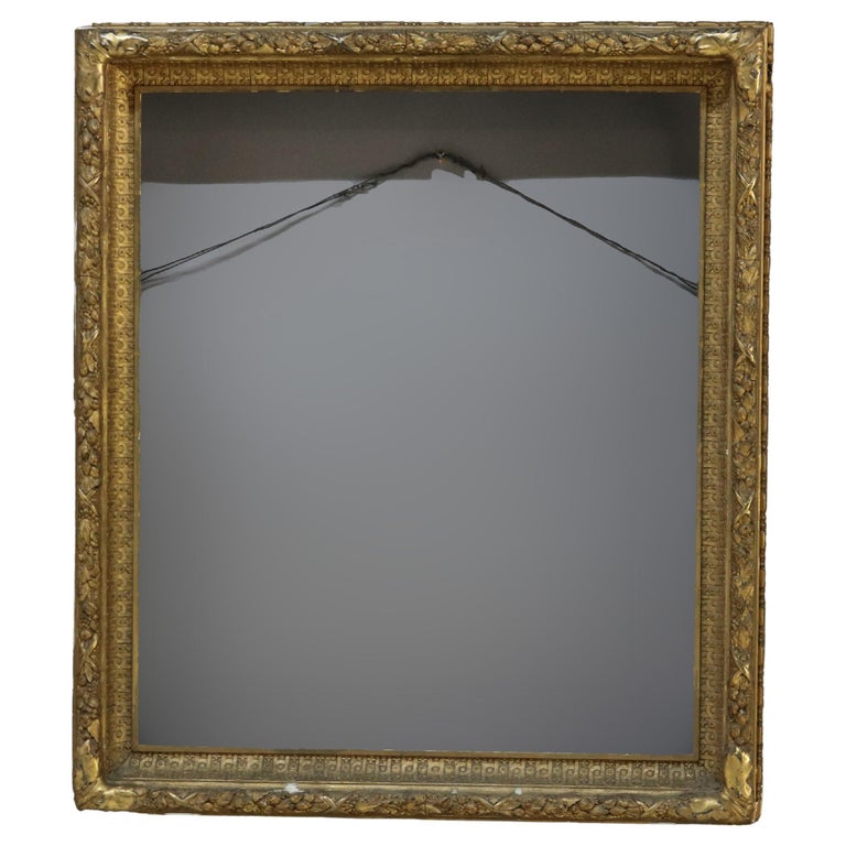 Large Antique Carved Gilt Wood Frame C1900